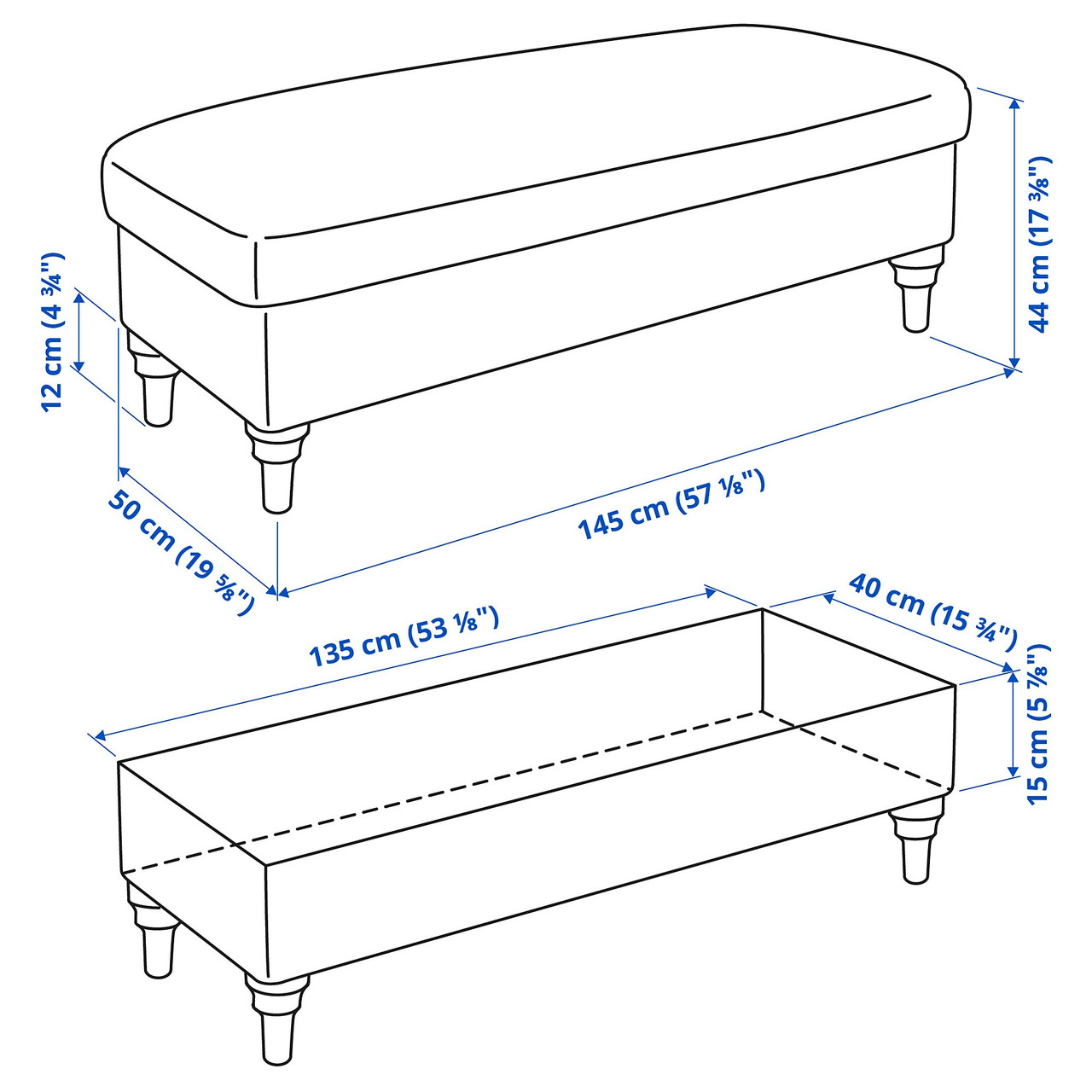 Лавка з контейнером IKEA ESSEBODA, Таллміра, береза середня сіра, 294.433.80 - фото 5 - id-p1931935883