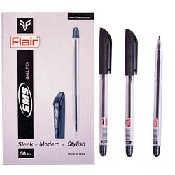 Ручка кулькова олійна Flair "SMS" чорна