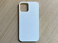 Чехол - бампер (чехол - накладка) для Apple iPhone 12 белый, матовый, ударопрочный пластик