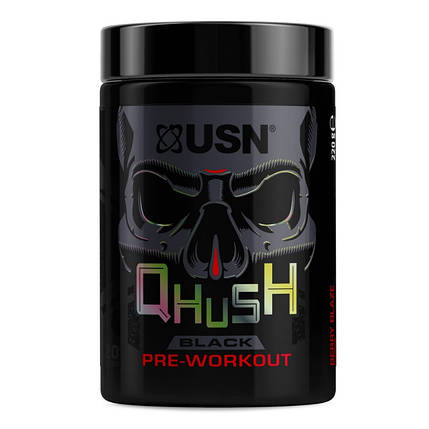 Передтренувальний комплекс USN Qhush Black Pre-workout 220г, фото 2