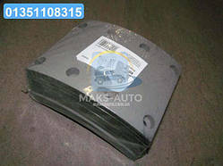 Накладка гальм. КамАЗ R0 14/19 свердл. (RIDER) 5511-3501105 UA46