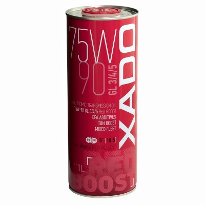 Трансмісійна олива XADO Atomic Oil 75W-90 GL 3/4/5 RED BOOST 1л