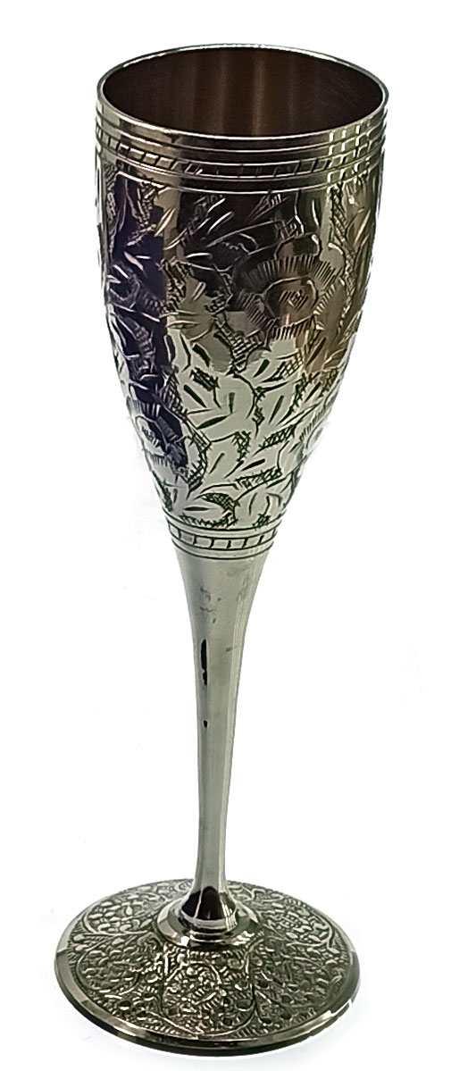 Чарка бронзова срібляста бронзова Індія 120 мл, фото 1