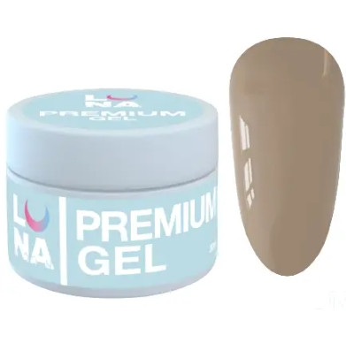 Гель для нарощування нігтів Luna Gel Premium №12, 15 мл (латте), фото 1