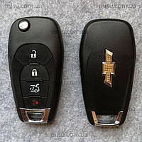 LXP-T003 315MHz ID46 Ключ Chevrolet Cruze Trax Spark Aveo Tracker Trailblazer выкидной 4 кнопки (Trunk) HU100