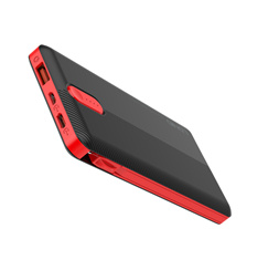 Портативна батарея Power Bank LDNIO 20000 мА·год 3 порти з вбудованим кабелем Black/Red (PL-2014)