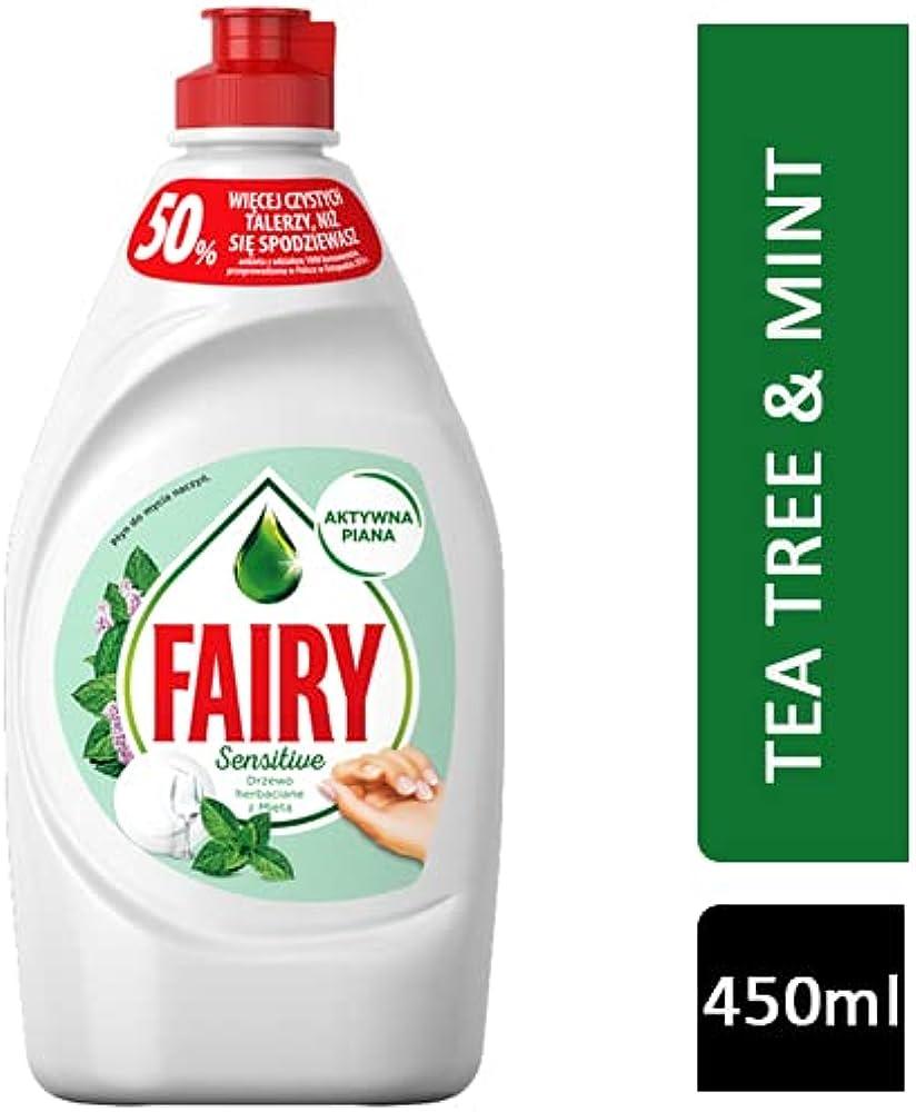 Средство для мытья посуды Fairy sensitive Чайное дерево и мята 450мл - фото 2 - id-p398918969