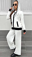 Костюм женский брючный брюки и кофта в стиле Шанель Ткань качественный велюр Турция Размер 42-44, 46-48,50-52