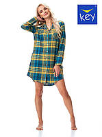 Женская фланелевая сорочка KEY LND-407 B23 XXL-3XL