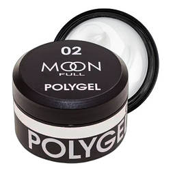 Полігель MOON FULL PolyGel №02, 15 мл, молочний