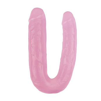 Рожевий подвійний фалоїмітатор для мастурбації 17.7 Inch Dildo | Limon, фото 3