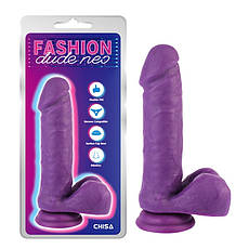 Фалоїмітатор на присоску Dual Density Cock Dildo Purple 7.6 | Limon, фото 2