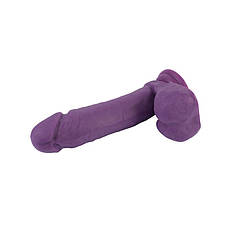 Фалоїмітатор на присоску Dual Density Cock Dildo Purple 7.6 | Limon, фото 4