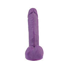 Фалоїмітатор на присоску Dual Density Cock Dildo Purple 7.6 | Limon, фото 5