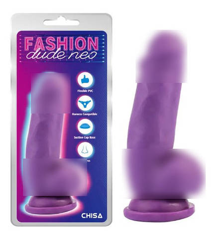 Фалоїмітатор на присоску Dual Density Cock Dildo Purple 6.9 | Limon, фото 1