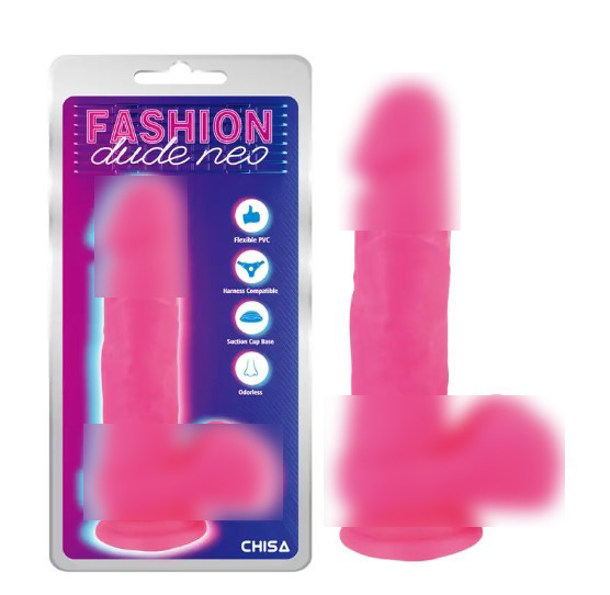 Фалоїмітатор на присоску Dual Density Cock Dildo Pink 8.2 | Limon
