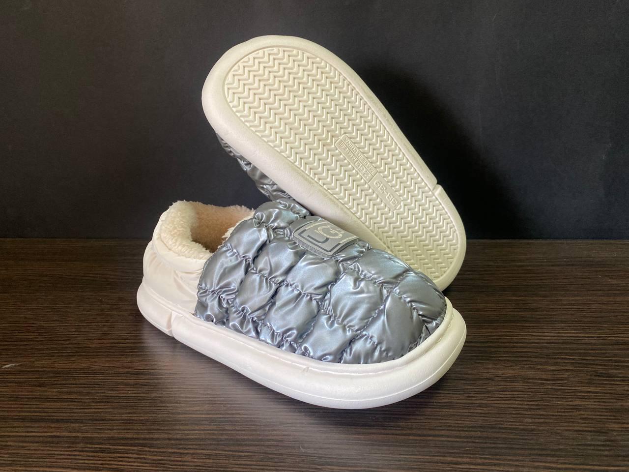 Дутики UGG GREY короткі хутряні угги низькі не промокаючі зимові теплі
