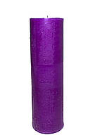 Свічка 55*130 мм Feroma Candle у формі циліндра. Колір бузковий. (10 шт) ящик