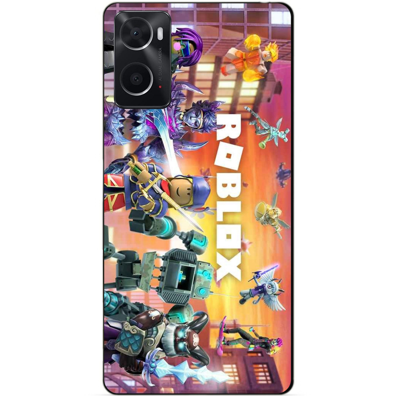 Силіконовий бампер чохол для Oppo A76/A96 з картинкою Роблокс Roblox