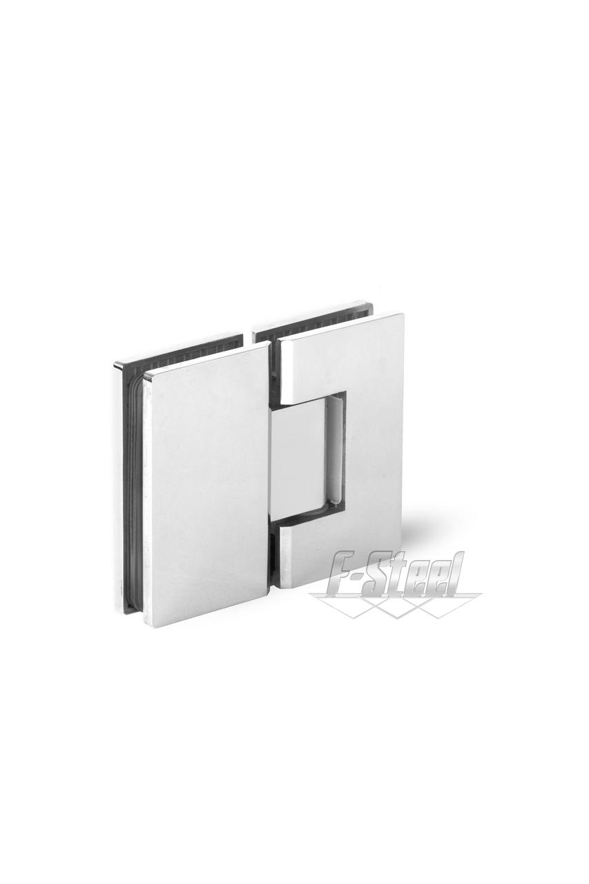 Петля 180° скло/скло без фаски Т:5mm, полірована, фото 1