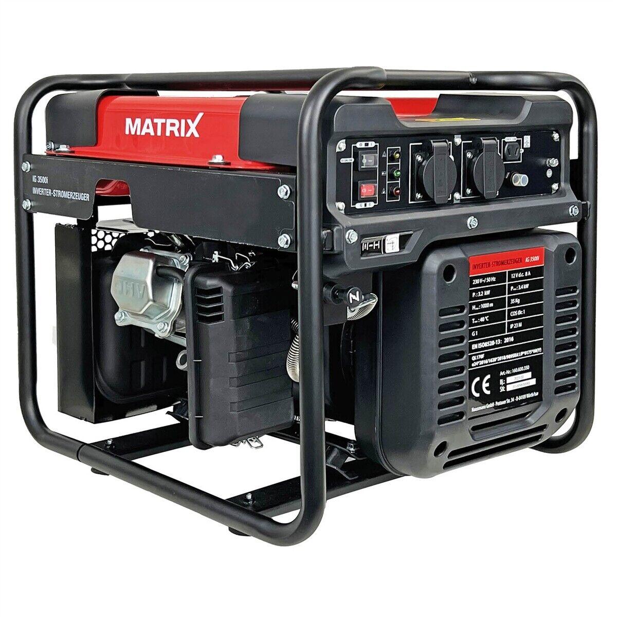 Генератор бензиновий інверторний Matrix IG3500I 2.8/3.4 кВт