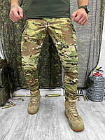 Тактические штаны мультикам мужские рип-стоп, военные штаны ВСУ мультикам для военнослужащих