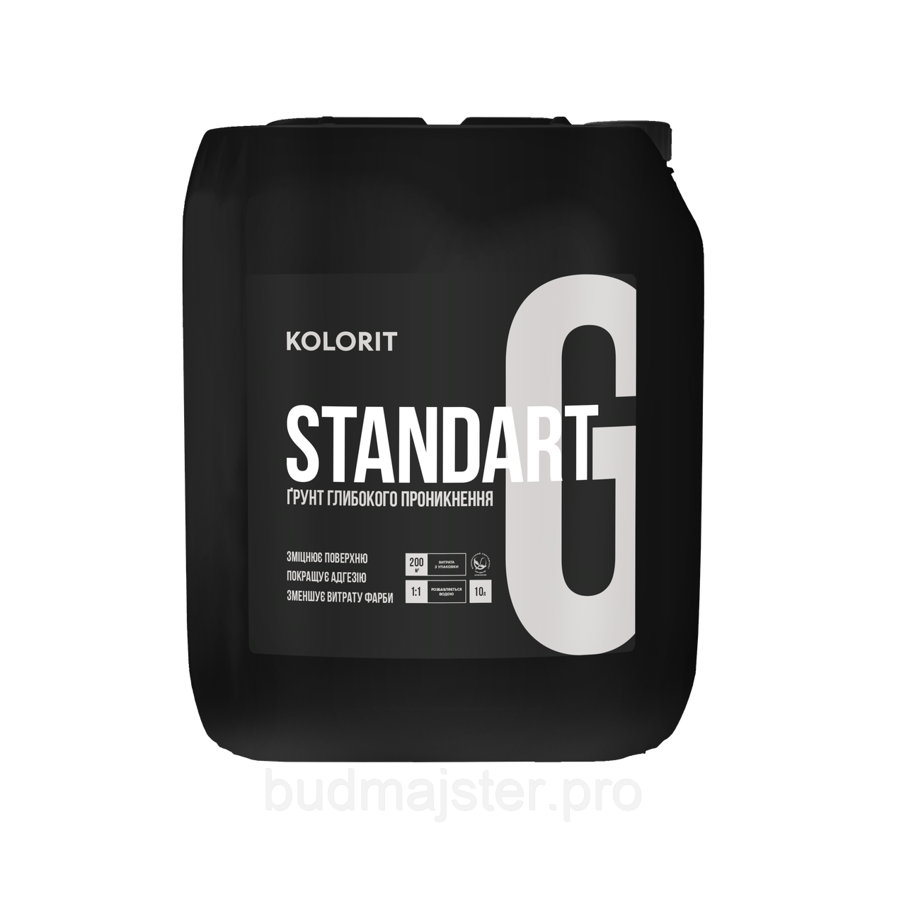 Грунт KOLORIT STANDART Grunt зміцнюючий, 10 л.
