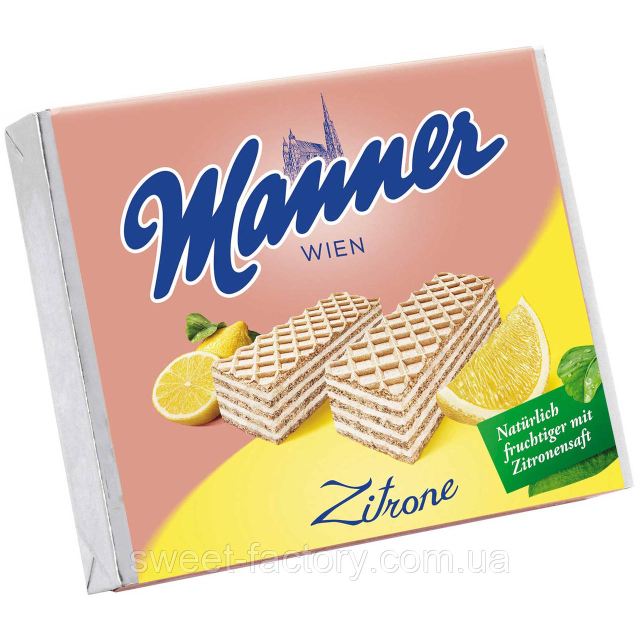 Вафля Manner Лимонні Zitrone 75g