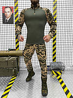 Мужской тактический костюм пиксель expinix саржа, военный костюм пиксель ВСУ убакс и штаны
