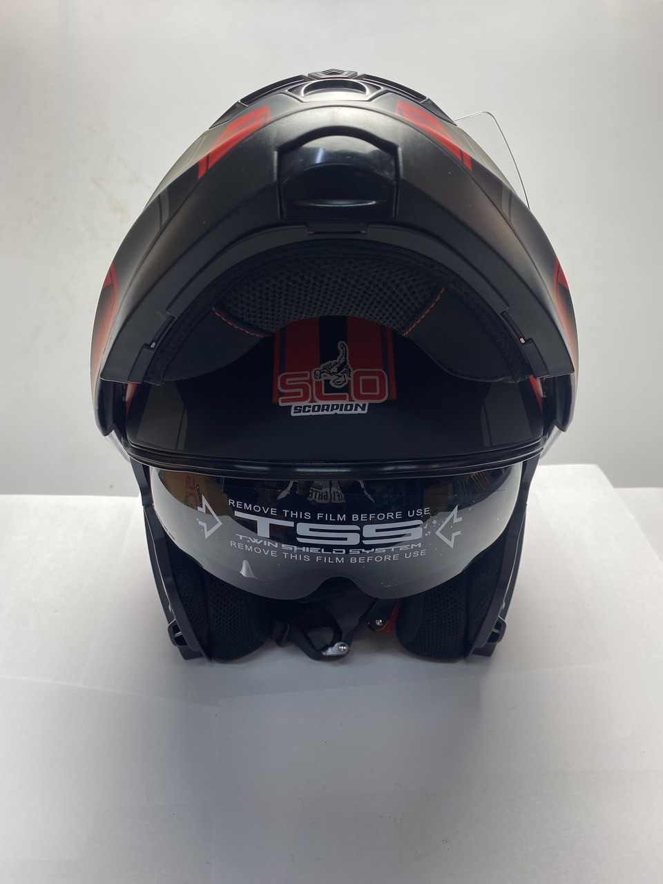 Купить Мотошлем трансформер SCORPION модель SCO-162 цвет BLACK/RED ...