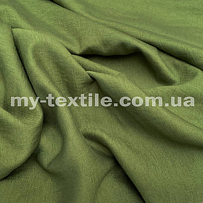 Льон Жатка однотонний Бохо Хакі насичений