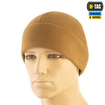 Армейська чоловіча Шапка тактична флісова легка та тепла M-Tac Watch Cap Elite (Фліс 320 г/м2) койот L