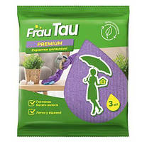 Салфетки Frau Tau Фрау Тау Premium влаговпитывающие (целлюлозные) 3 шт