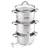 Соковарка Maestro MR-1030 на 8 літрів з нержавіючої сталі, фото 3