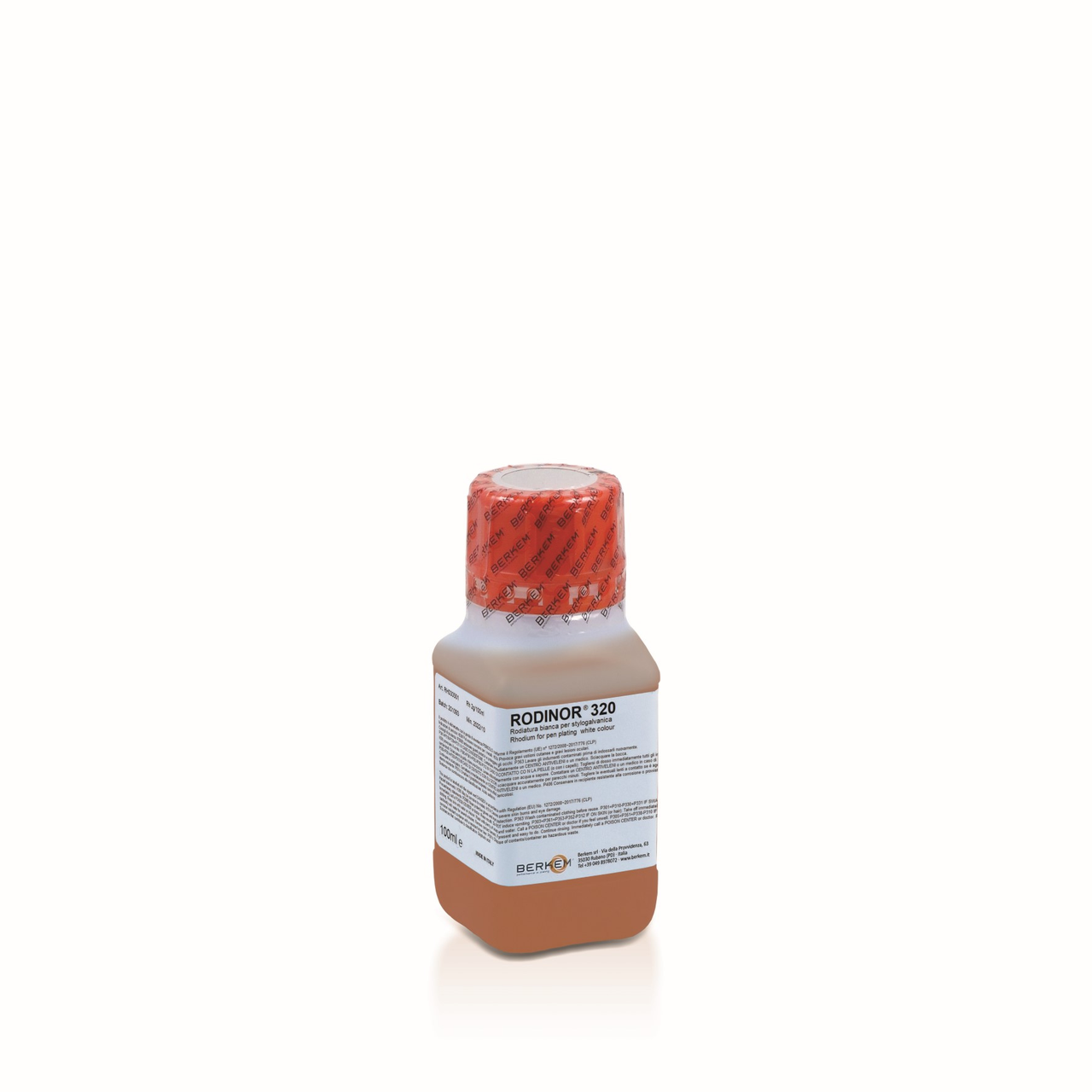 Родій білий для олівця 2g/100ml Rodinor 320 BERKEM (2г/100 мл), фото 1