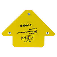 Магніт для зварювання стріла 11 кг 75×65 мм (45°, 90°, 135°) SIGMA (4270311)