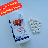 Хітозан зміцнює імунітет і має протипухлинну дію, 100 капсул 999 Три дев'ятки