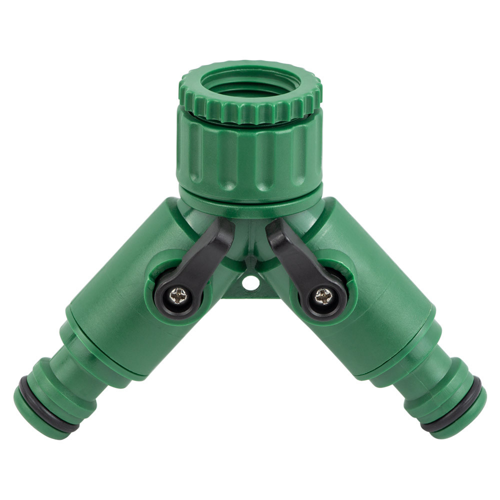 Кран розподільний з адаптерами 1/2" 2" вихід в/р 1/2"×3/4" (ABS) GRAD (5016885), фото 1