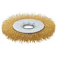Щітка дротяна дископодібна Ø115 мм Ø22.2 мм (латанована) GRAD (9031115)