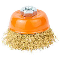 Щітка дротяна чашоподібна Ø75 мм М14 × 2 мм (латанована) GRAD (9033075)