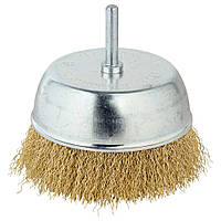 Щітка дротяна чашоподібна Ø100 мм Ø 6 мм (латунована) GRAD (9034105)
