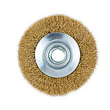 Щітка дротяна конусоподібна Ø 75 мм М14 × 2 мм (латунована) GRAD (9035075), фото 2