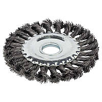 Щітка дротяна дископодібна Ø125мм Ø22.2 мм (сталева вита) GRAD (9038125)