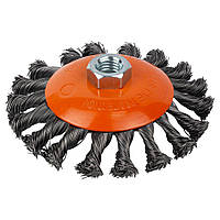 Щітка дротяна конусоподібна Ø115 мм М14×2 мм (сталева вита) GRAD (9040115)