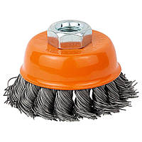 Щітка дротяна чашеподібна Ø65 мм М14 × 2 мм (сталева вита) GRAD (9042065)