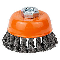 Щітка дротяна чашеподібна Ø 85 мм М14 × 2 мм (сталева вита) GRAD (9042085)