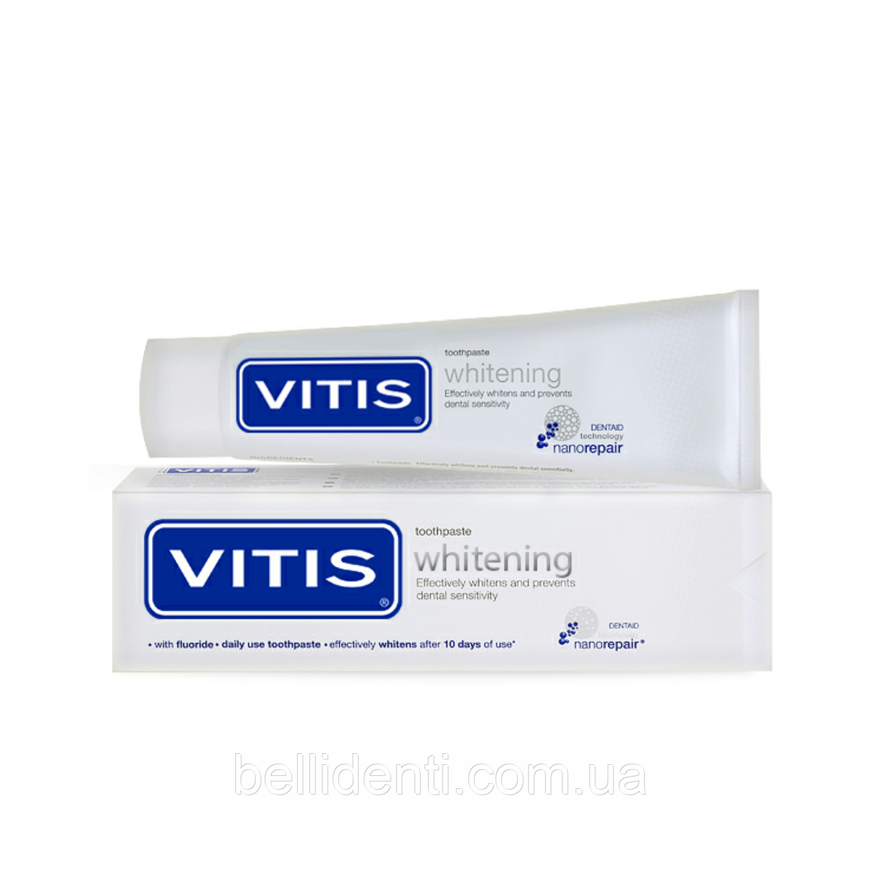 УЦІНКА VITIS WHITENING зубна паста, що відбілює, 100 мл