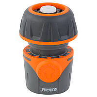 Конектор 1⁄2" швидкознімний для шланга 3⁄4" аквастоп (ABS+TPR) FLORA (5015514)