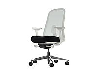 Эргономичное кресло офисное с профилированным сиденьем Lino Mineral Frame and Base Phoenix Blizzard Черный