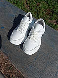 Кросівки жіночі шкіряні білі натуральна шкіра розмір 36, фото 4